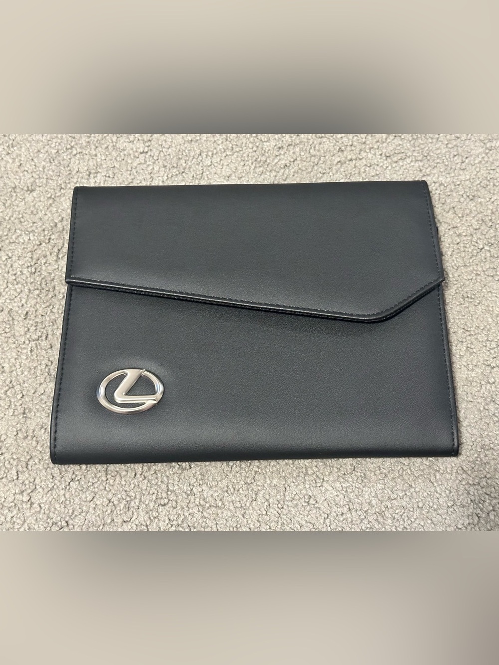 Lexus Genuine Black Leather Owner Manual Wallet